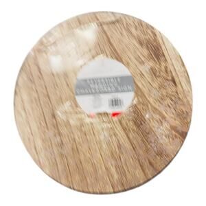 Reversible Hanging Round Wood and Black Board Sign